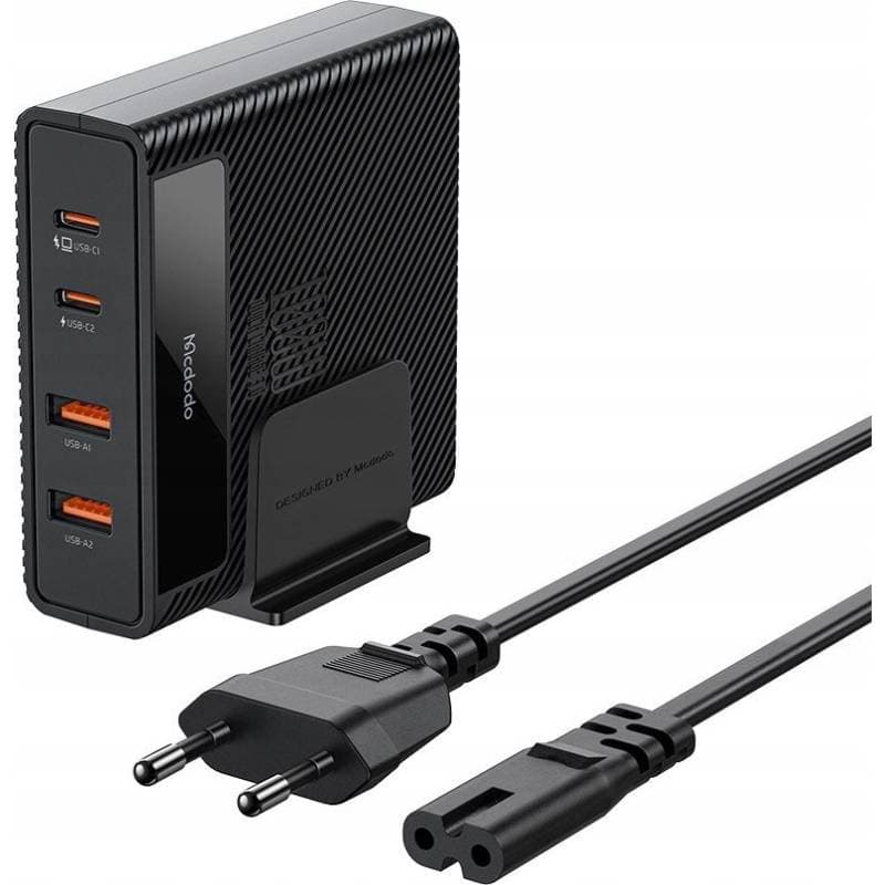 Mcdodo - 100W 4 porte, stazione di ricarica rapida , nero – 3