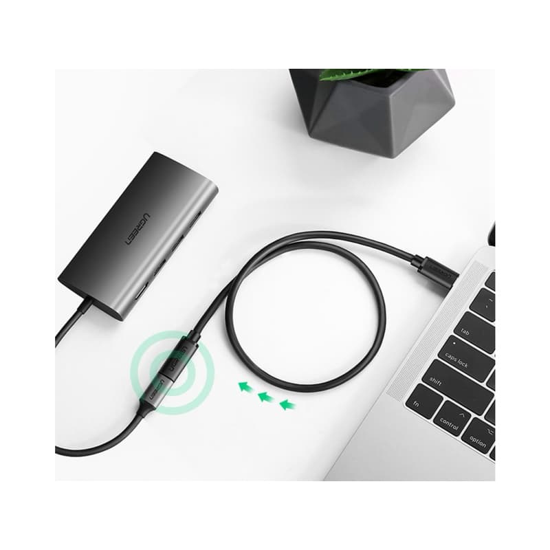 UGREEN - USB-C Verlängerungskabel 0.5m Type-C male Type-C female - 20V 3A, schwarz – 2