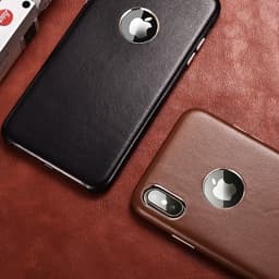 iPhone X/XS - Luxury genuine leather Xoomz XYPIX003-BN, dark brown – Bild 4