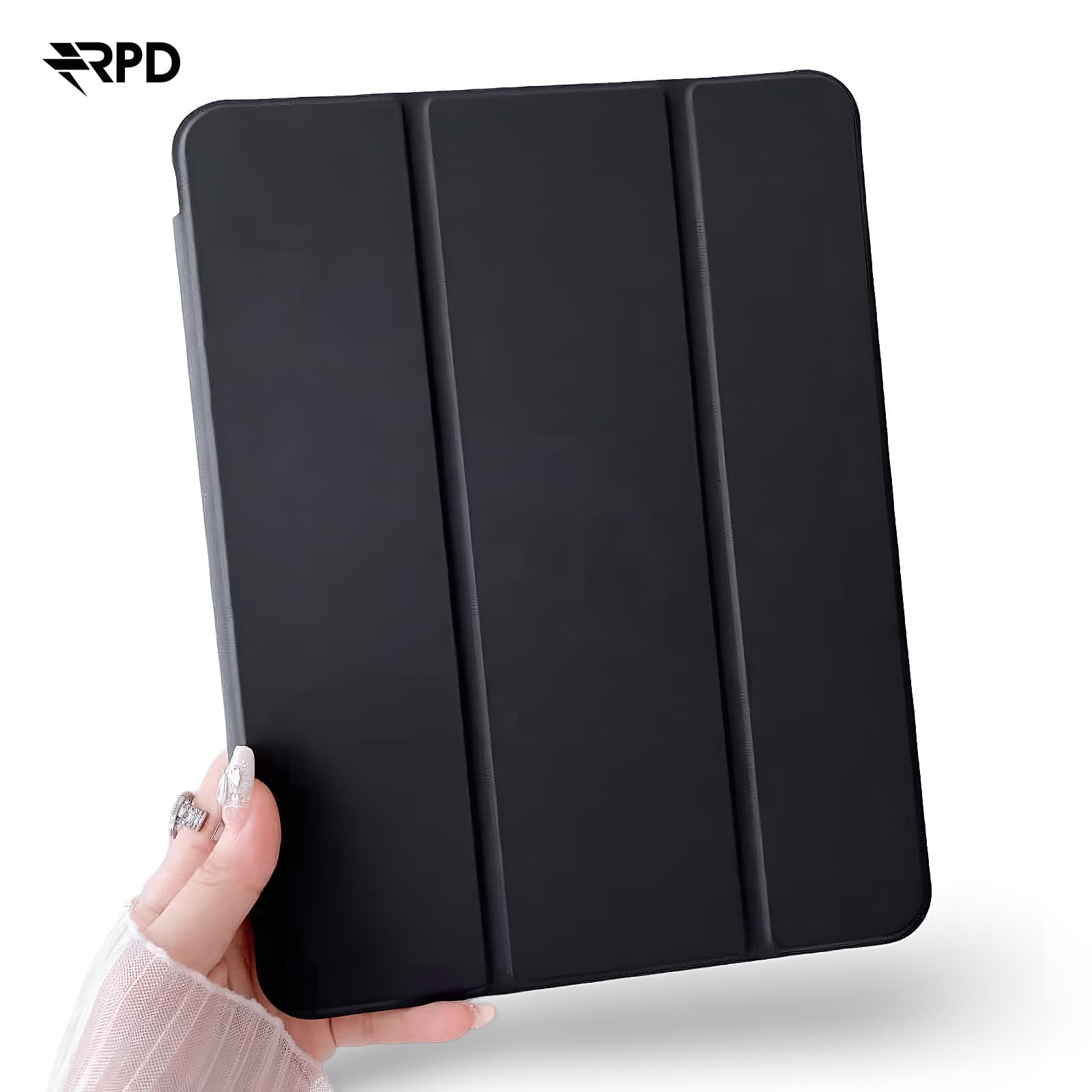 RPD - iPad Air 11" (M2, 2024) / iPad Pro 11" (1a/2a/3a/4a generazione) SBL, custodia intelligente trifold, nera