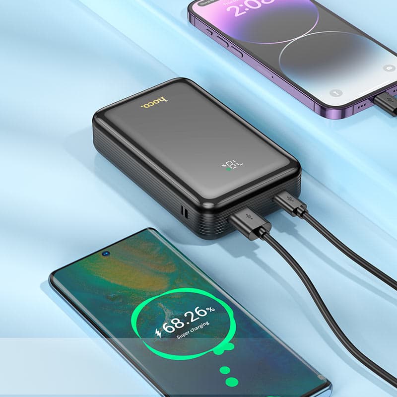 Hoco Q21A Powerbank 20000mAh, nero - powerbank ad alte prestazioni per smartphone e tablet – 3
