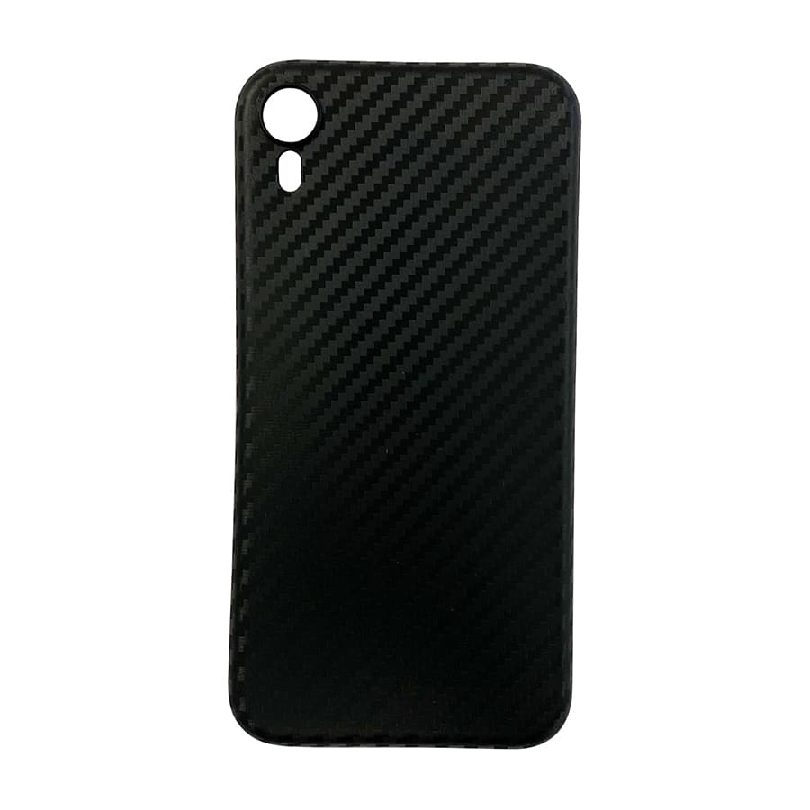 iPhone XR - Robustes TPU-Case mit Carbon-Optik, Schwarz
