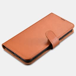 iCarer Samsung S22 Ultra Echt leather Flip Buch Case Schwarz – Bild 4