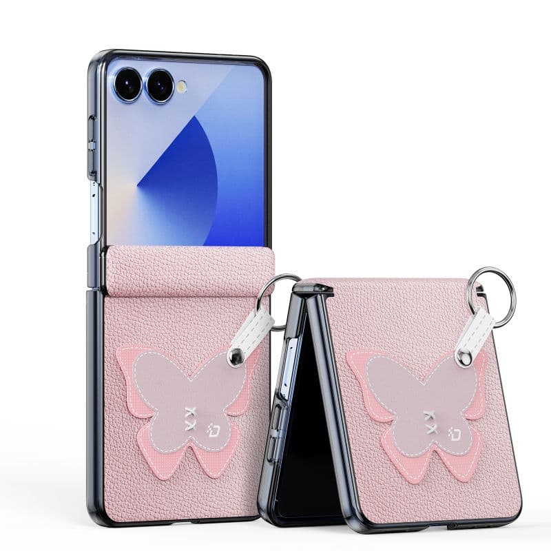 Samsung Galaxy Z Flip 7 - Dux Ducis Luvy Series, Schmetterling Edition, Pink – 2