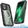 Apple iPhone 15 - Custodia impermeabile per esterni Redpepper IP68 serie Dot+ con Magsafe, nero