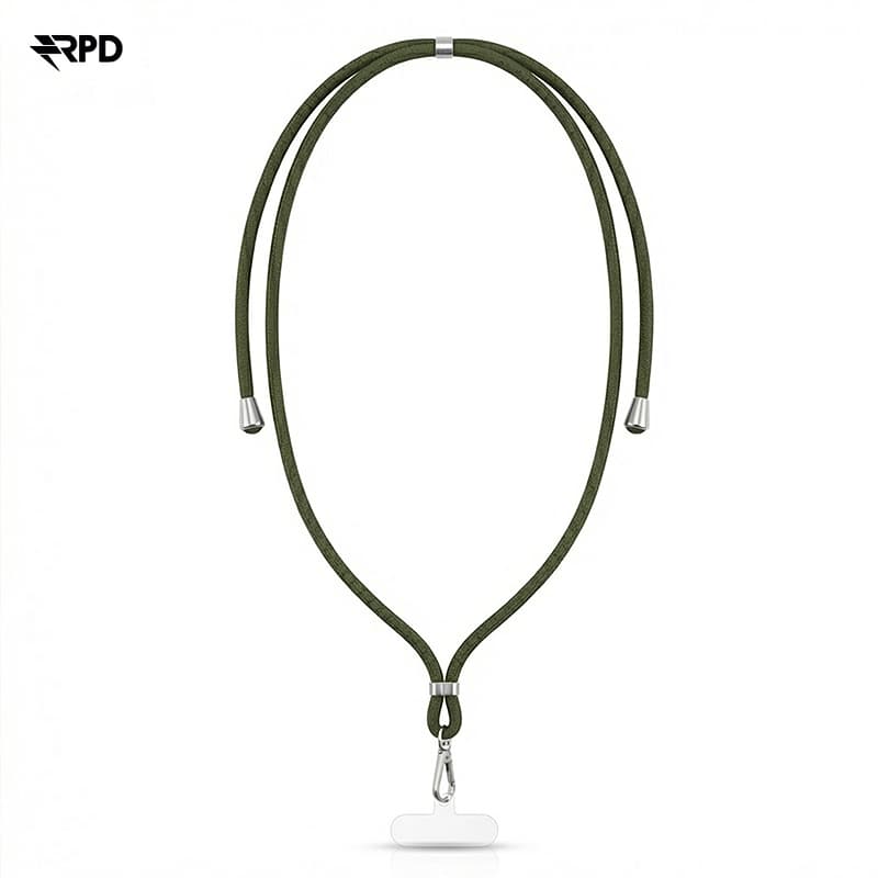 RPD Handykette Universal Nylon Necklace - Robuste Einlegekarte - für alle Smartphones, Olivgrün