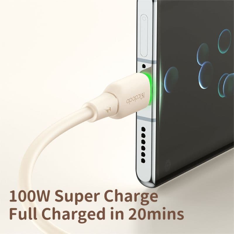 McDodo - USB-C to USB-A, Charging and Data Sync, 100W, 1.8m, Schwarz – 4