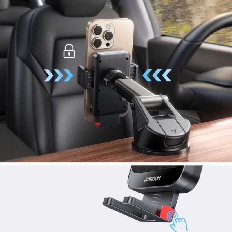 Joyroom - JR-ZS241S Supporto per caricabatterie da auto senza fili - Nero – 3