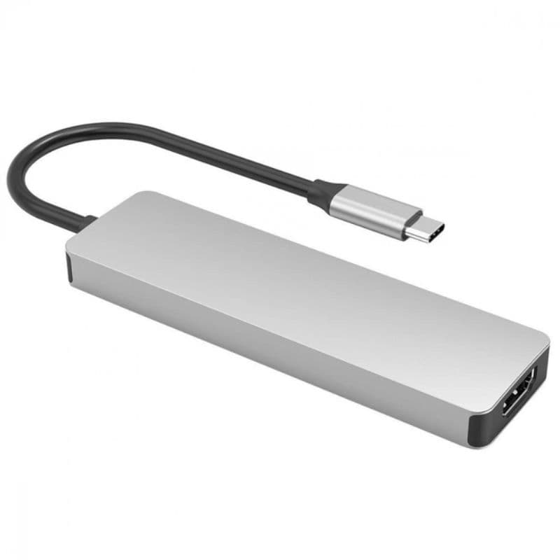 Proove - 5-in-1 HDMI Iron Link, (2x USB-A, 1x USB-A, HDMI 3840x2160 60Hz) Silver – 3