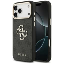 iPhone 17 Pro Max - Étui métal logo or, noir GUHCP17X4GMGCGR – Bild 1