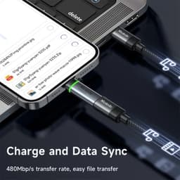 McDodo - USB-C to Lightning Adapter, 60W, Auto Power Off , Schwarz – Bild 5