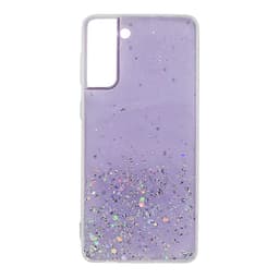 Samsung S21 Plus argento stelle viola caso – Bild 1