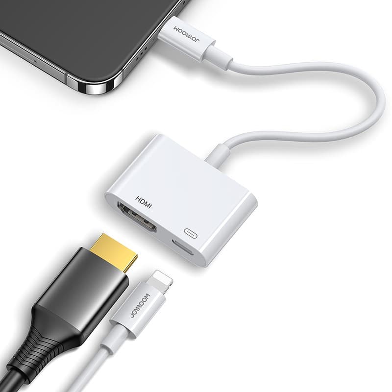Joyroom - Lightning zu HDMI Adapter, Weiss (S-H141) – 4