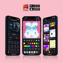 Divoom - DitooMic- Altoparlante Pixel Art a 8 bit - Bluetooth - Karaoke e Voice Morphing - Rosa – Bild 5