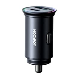 Joyroom - JR-CCN04, Mini Metal Fast Car Charger (A+C) 60W, Schwarz – Bild 5