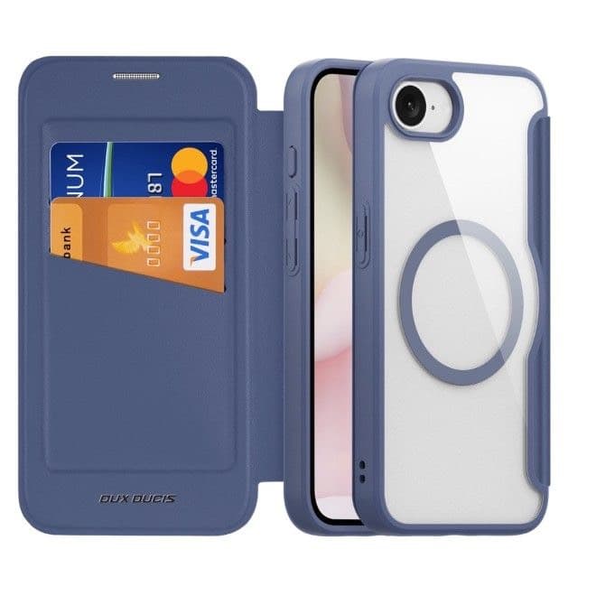 iPhone 16e/17e - Dux Ducis Skin X Series Magsafe Dunkelblau