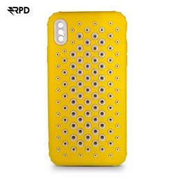 iPhone XS Max - étui perforé, jaune – Bild 1