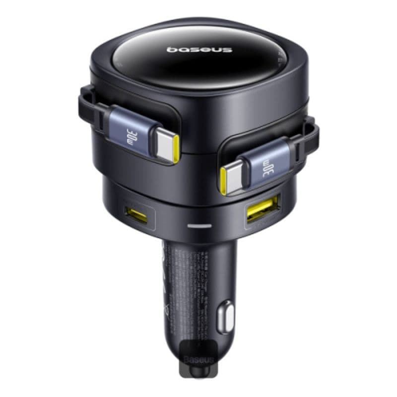 Caricabatterie per auto Baseus Enjoyment Max - 90W dual USB-C to Lightning, nero