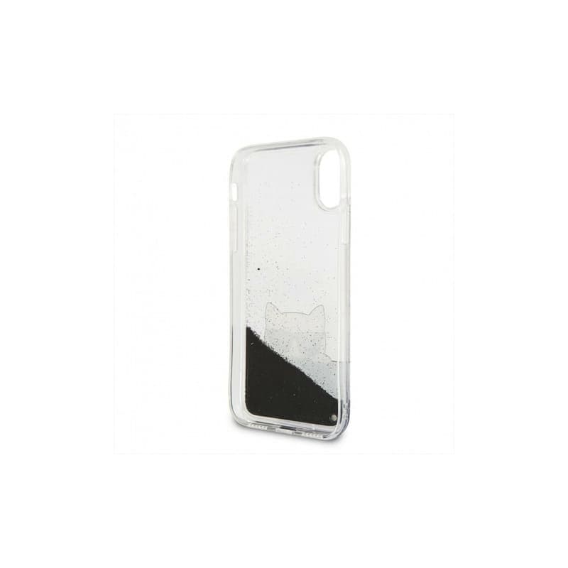 iPhone X / XS - Karl Lagerfeld Liquid Glitter KLHCPXCHPEEBK, schwarz – 3