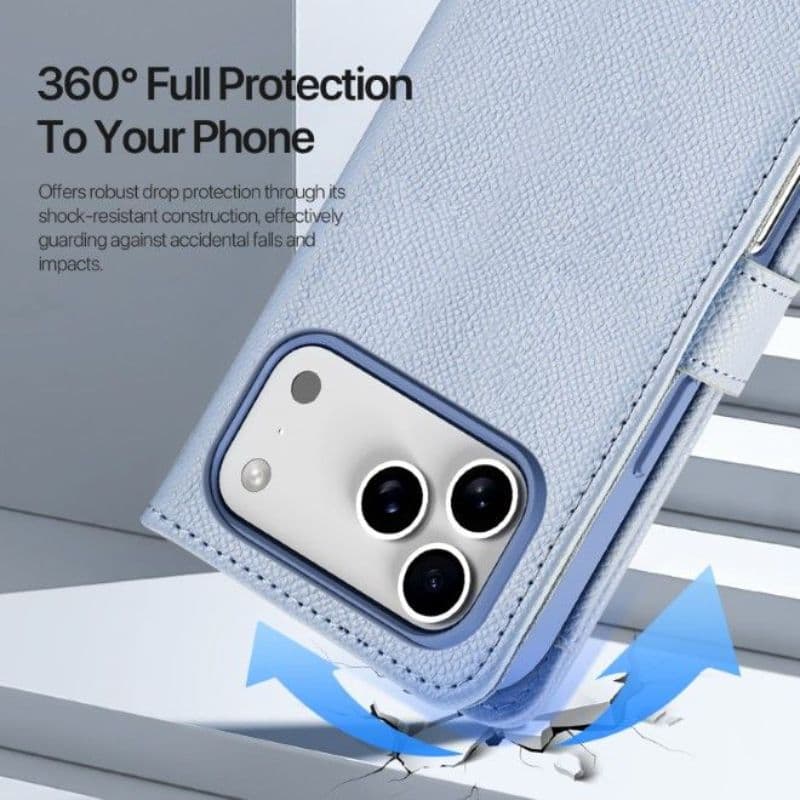 iPhone 17 Pro - Dux Ducis Lawa Premium Tasche Hellblau – 2