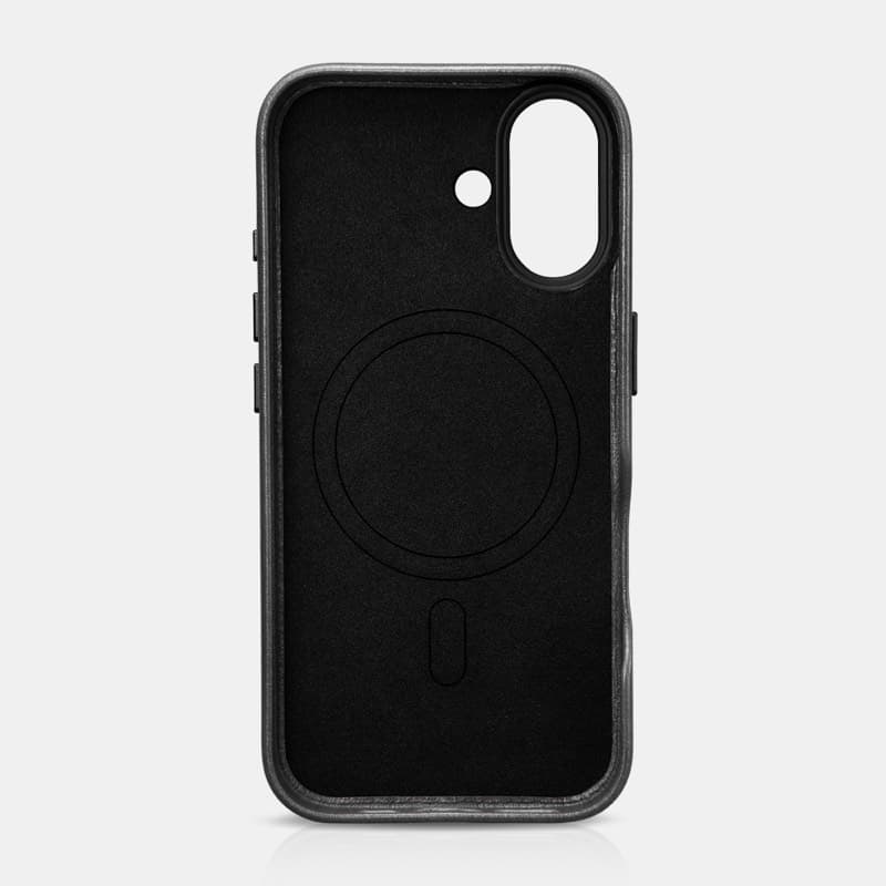 iPhone 16 - iCarer Oil Wax Premium Echtleder mit Magsafe Etui Hellbraun (WMI16240723-LB) – 4
