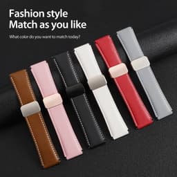Galaxy Watch - DUX Gadget Series Armband aus echtem Leder (22mm), YA Version, Pink – Bild 8