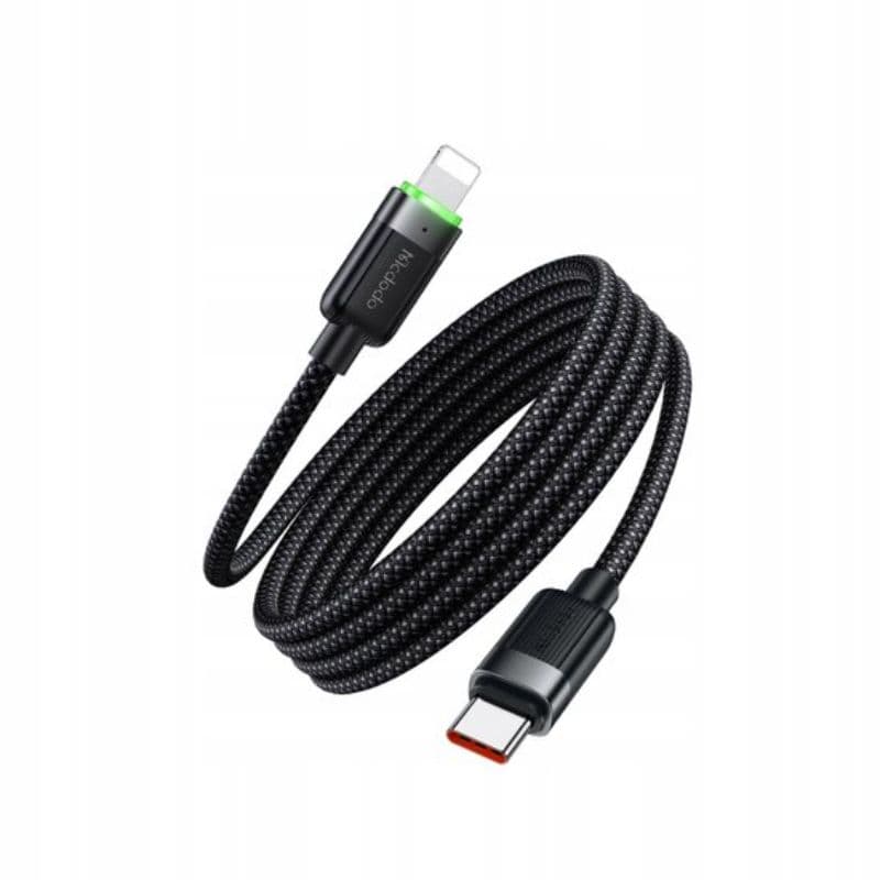 McDodo - USB-C to Lightning Magnetic Self Winding Cable, 1.2m, 36W, noir – 4