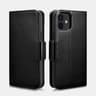iPhone 12 Mini - iCarer Haixing Series Flipcase Echtleder Schwarz (WMI1212-BK)