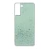 Samsung S21 plus bling argent stars green case
