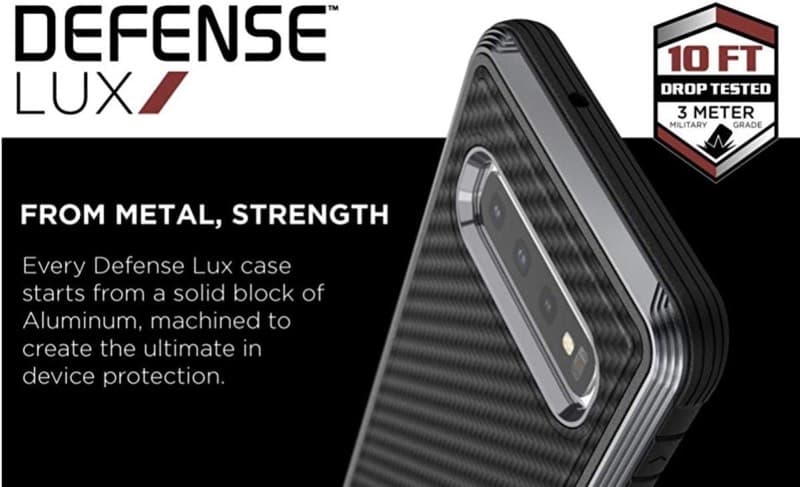 Samsung Galaxy S10e - Custodia Raptic/X-Doria Defence Lux Carbon – 3