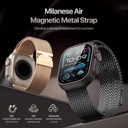 Apple Watch - Cinturino DUX Milanese Air - 38mm/40mm/41mm/42mm(10.Gen), oro rosa – Bild 4