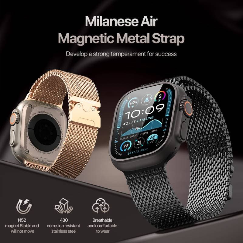 Apple Watch - DUX Milanese Air Strap - 38mm/40mm/41mm/42mm(10.Gen), Roségold – 4