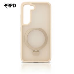 Samsung Galaxy S23 - Custodia MagSafe con anello, beige, robusta custodia posteriore in plastica – Bild 1