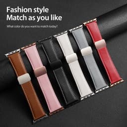Apple Watch - DUX Gadget Series bracelet en cuir véritable (38MM - 42MM), version YA, noir – Bild 8
