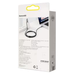 Baseus - Affichage - Câble de recharge rapide type-C vers type-C, 100W 1m, noir (CATSK-B01) – Bild 6