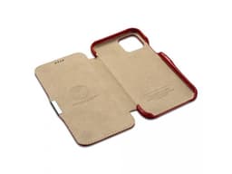 iPhone 11 Pro - Custodia Flip in vera pelle iCarer Serie Vintage (apertura laterale), rosso – Bild 5