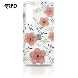 Samsung Galaxy 23 - Flower cover with large pink flowers – Bild 1