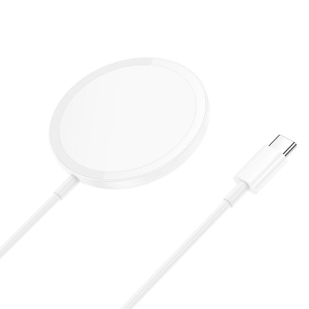Hoco - CW52 Caricatore rapido magnetico senza fili serie Original 15W / Magsafe bianco