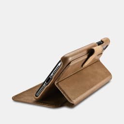 iPhone Xs Max - iCarer étui portefeuille à rabat en cuir véritable - détachable - 2 en 1, marron (RIXS07-BN) – Bild 6