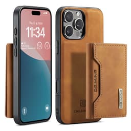 iPhone 11 Pro - Custodia posteriore DC.MING, look in pelle, slot per carte e chiusura magnetica, custodia protettiva, marrone cammello – Bild 3