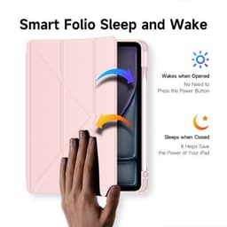 iPad Air 4/5/6 10.9 - Serie Dux Ducis Magi, custodia flip stand-up, rosa – Bild 7
