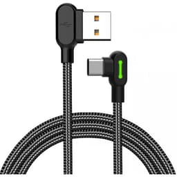 McDodo - 90° USB-A to USB-C Charging Cable, 3m, Schwarz – Bild 1