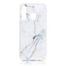 Huawei P30 Lite - White Marble & Gold flakes