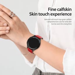 Galaxy Watch - Cinturino DUX Gadget Series in vera pelle (22 mm), versione YA rosso – Bild 6