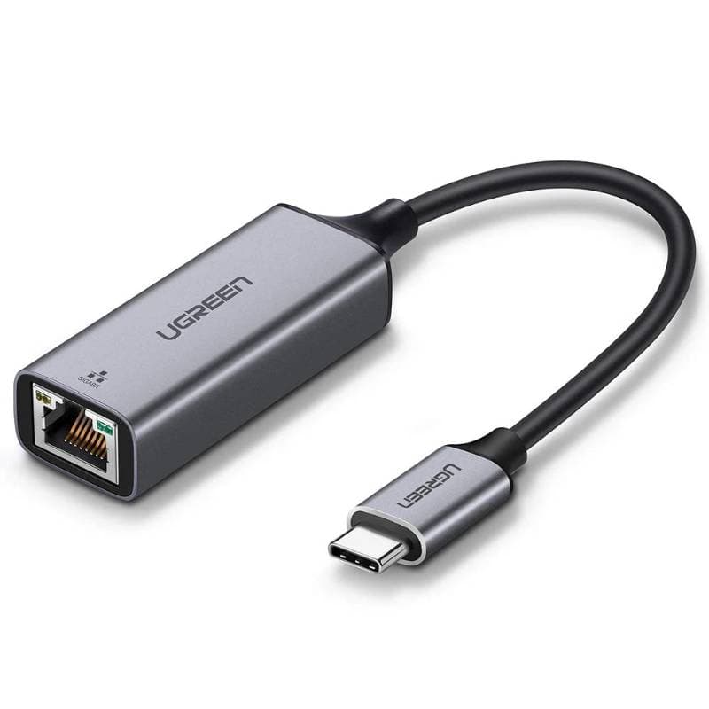 Ugreen – USB-C zu RJ45 LAN Adapter (CM199 / 50737), grau/schwarz
