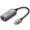 Ugreen – USB-C zu RJ45 LAN Adapter (CM199 / 50737), grau/schwarz