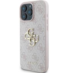 iPhone 16 Pro - Guess Metal Logo Case Pink GUHCP16L4GMGPI – Bild 3