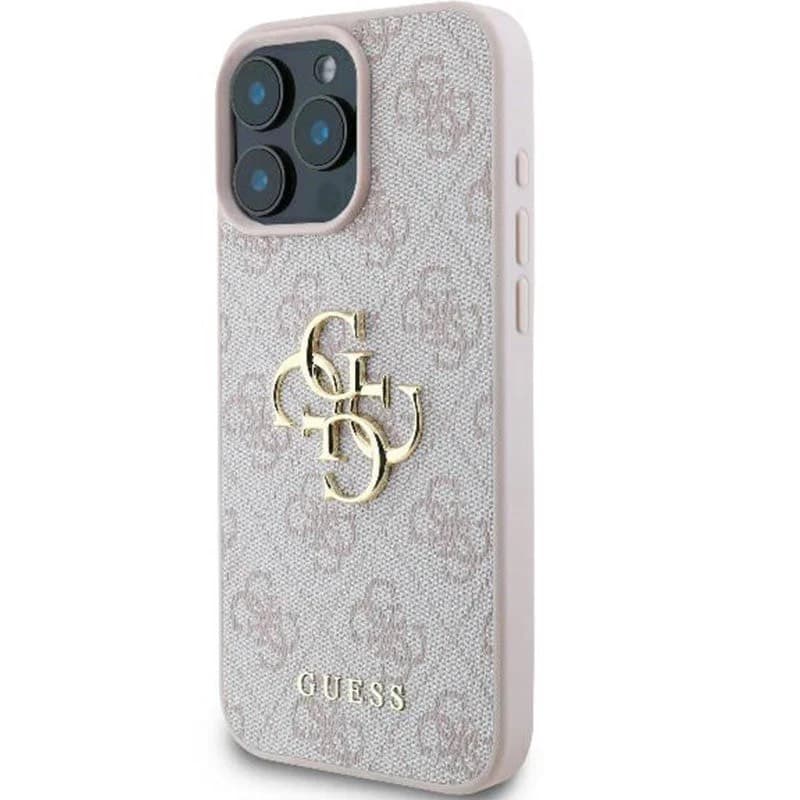 iPhone 16 Pro - Guess Metal Logo Case Pink GUHCP16L4GMGPI – 3
