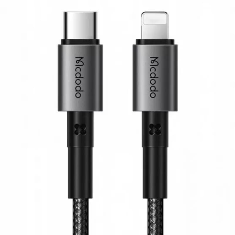 McDodo - Lightning to USB-C, Charging and Data Sync, 1.2m, noir