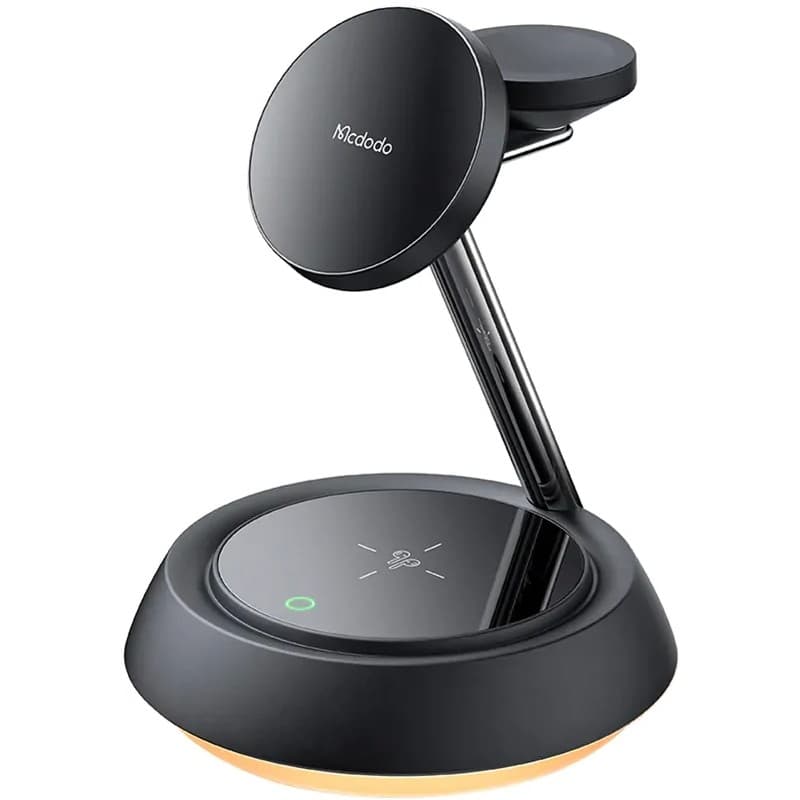 McDodo - Stazione di ricarica wireless magnetica 3in1 15W, nero
